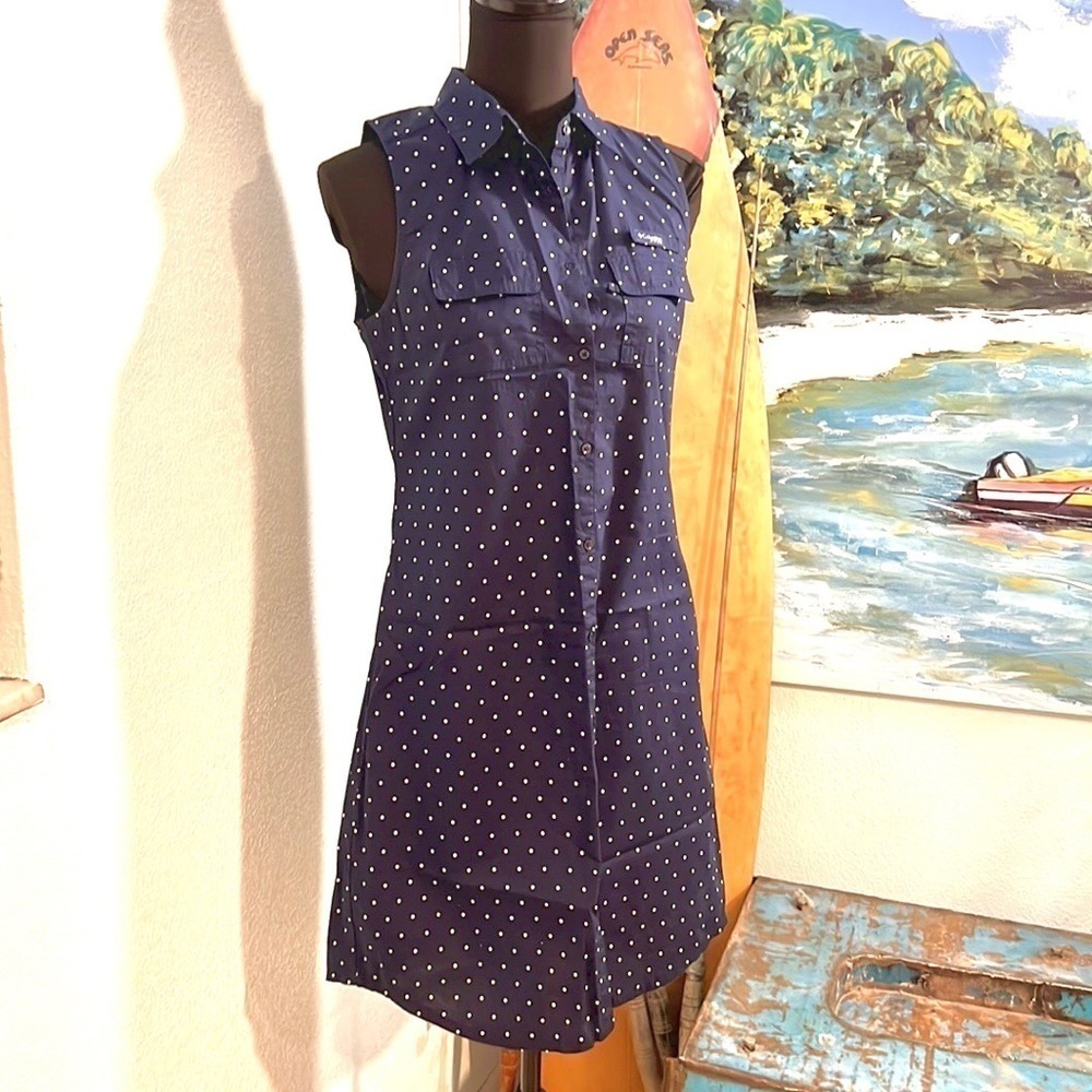 ⭐️Columbia, Super Bonehead,Button-Front Dress w/POCKETS! Excellent condition,S - Picture 3 of 15